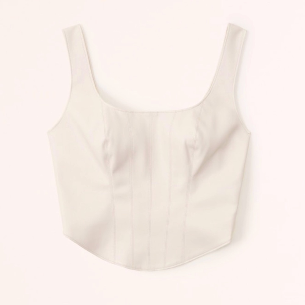 Vegan Leather Corset Top